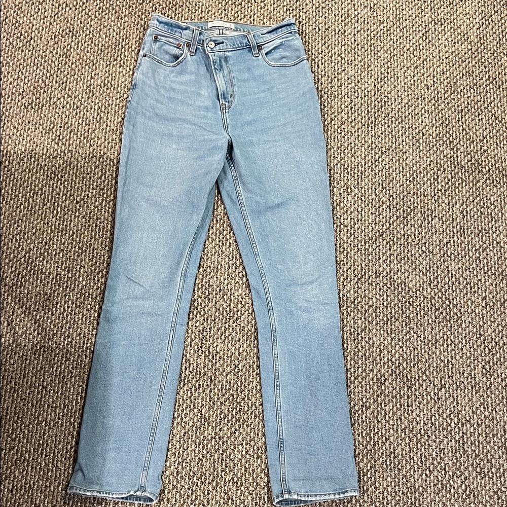 Abercrombie & Fitch Light Blue Straight Leg Jeans